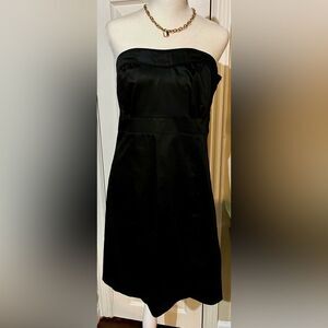 H&M Bandeau Mini Dress Black Size 14 NWT